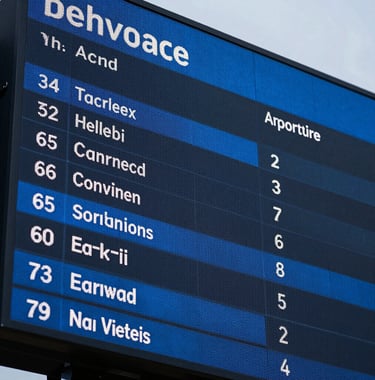 A vertical shot showing a close-up of a digital scoreboard on a screen, with steel blue and dark navy interface elements. Professional and high-tech feel.