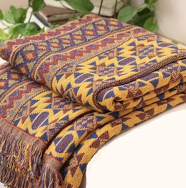 Bohemian Sofa Throw Blanket
