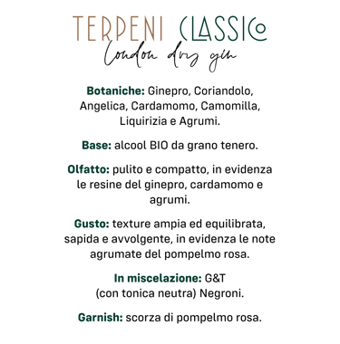 Scheda tecnica Terpeni Classico