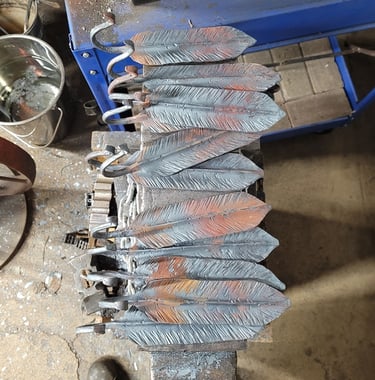 Feather hooks (forged Pre-finish)