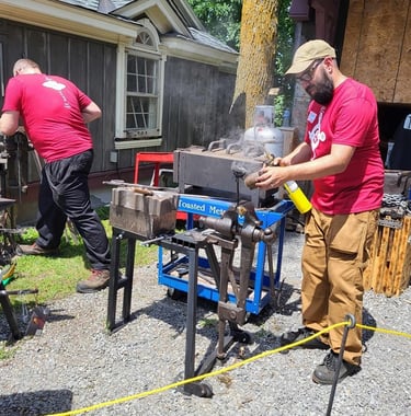 Blacksmith Demonstration @Rustfest