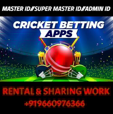 ONLINE CRICKET BETTING ID AVAILABLE DL MDL SMDL MASTER ID SUPER MASTER ID ADMIN ID AVAILABLE