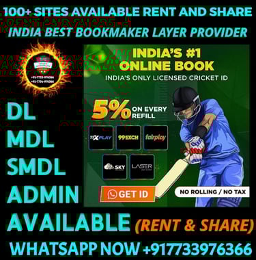 ONLINE CRICKET BETTING ID AVAILABLE DL MDL SMDL MASTER ID SUPER MASTER ID ADMIN ID AVAILABLE