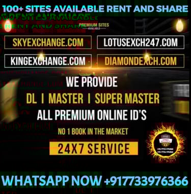 ONLINE CRICKET BETTING ID AVAILABLE DL MDL SMDL MASTER ID SUPER MASTER ID ADMIN ID AVAILABLE