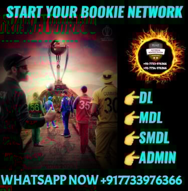 ONLINE CRICKET BETTING ID AVAILABLE DL MDL SMDL MASTER ID SUPER MASTER ID ADMIN ID AVAILABLE