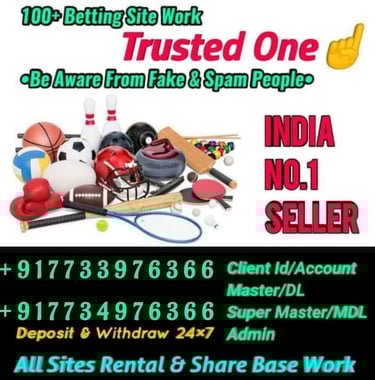 ONLINE CRICKET BETTING ID AVAILABLE DL MDL SMDL MASTER ID SUPER MASTER ID ADMIN ID AVAILABLE
