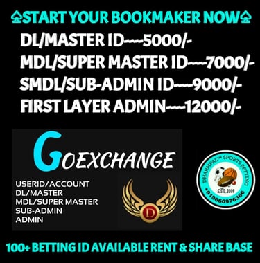 ONLINE CRICKET BETTING ID AVAILABLE DL MDL SMDL MASTER ID SUPER MASTER ID ADMIN ID AVAILABLE