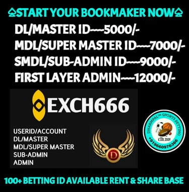 ONLINE CRICKET BETTING ID AVAILABLE DL MDL SMDL MASTER ID SUPER MASTER ID ADMIN ID AVAILABLE