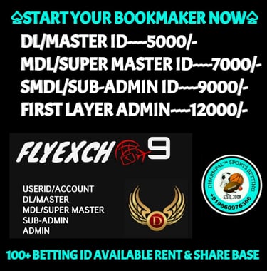 ONLINE CRICKET BETTING ID AVAILABLE DL MDL SMDL MASTER ID SUPER MASTER ID ADMIN ID AVAILABLE