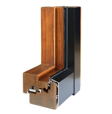 Aluminio exterior, Madera interior