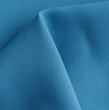 a blue fabric with a white background