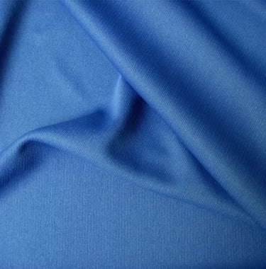 a blue fabric covered fabric with a plain background