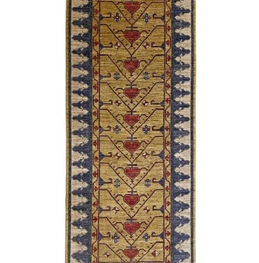 KUBA RUNNER - 302cm x 122cm (9'11 x 4') - HALL RUNNERS - ARTISAN CARPET