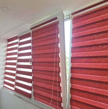 Rolete textile zi-noapte cu montaj pe tamplarie