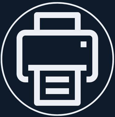Jimproved Tech logo of a printer, representing the printer setup and support services we offer