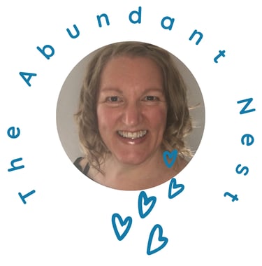 The Abundant Nest Logo with Janes face