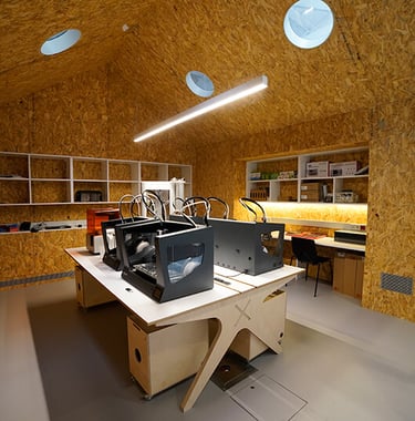 3d printing area at Ateneu