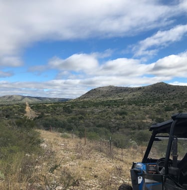 Off-road trail riding through trails in the mountains.