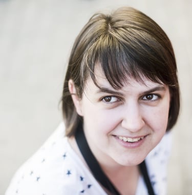 a woman with a tie around her neck