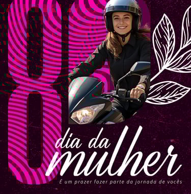 post de redes sociais de 08 de março, dia da mulher, para a página Tmac