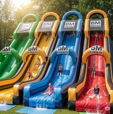 splash party, water slide, swimming pool slide