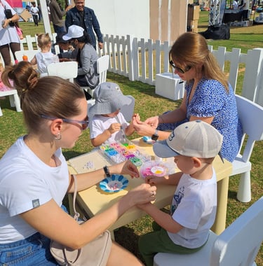 arts and crafts, slime making, pot painging, ceramic painting