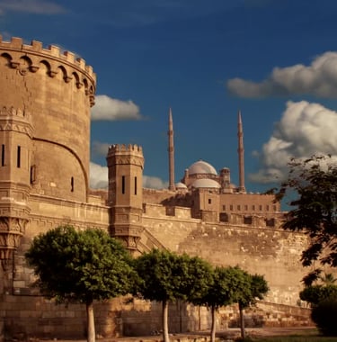 a Cidadela de Saladino e a Mesquita de Mohamed Ali Pasha, construída em 1830