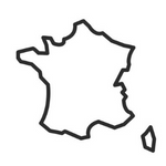 a map of france with a map of the country