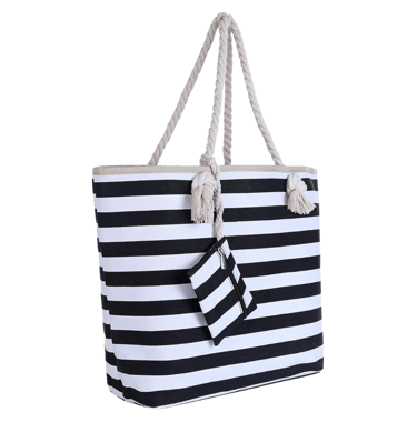 amazon.it dondon large beach bag with zip closure