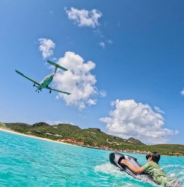 sea bob st barth st jean airport plane tradewind nautical activities