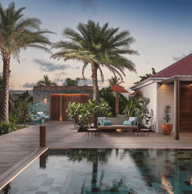 a pool at villa noah st barth st jean