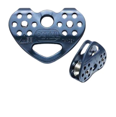 Polea para pasos aéreos en vías ferratas