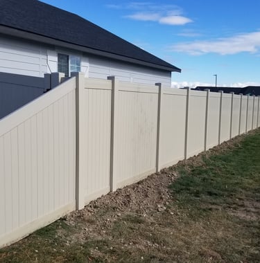 vinyl first fence of idaho