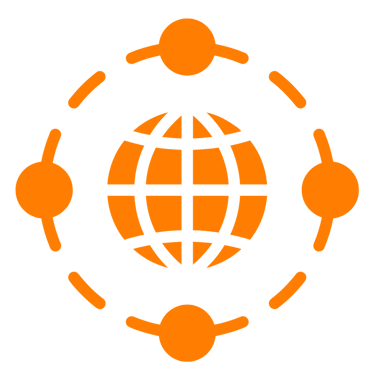 a globe with a globe in the middle of it