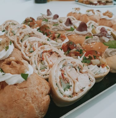 Plateau de petits fours salés