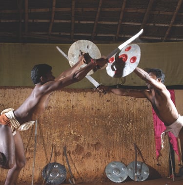 Kalaripayattu is an ancient Indian martial art originating in Kerala, India, with a history spanning over 3000 years.