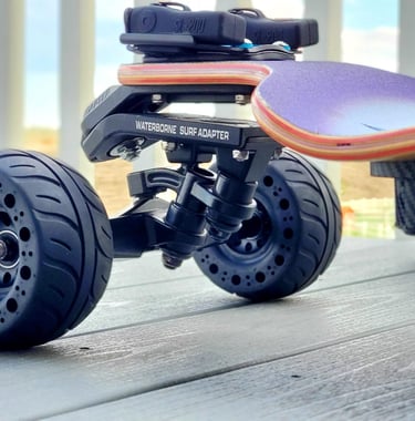 front part of an electric skateboard