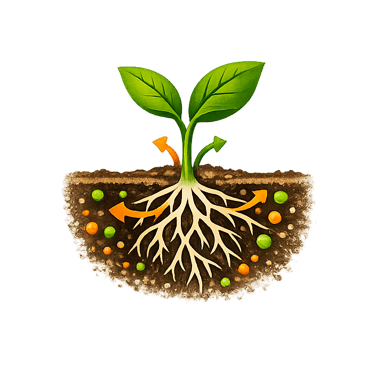 Dynamique sol–racines