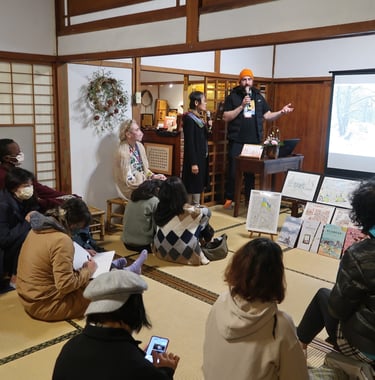 Presentation by artist Evgeny Bondarenko in Yunlin Storyhouse Taiwan
