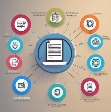 Mobile phone displaying a colorful, user-friendly app created by Navakar Digital.