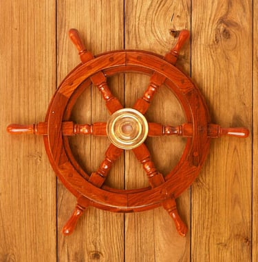 nautical ship wheel