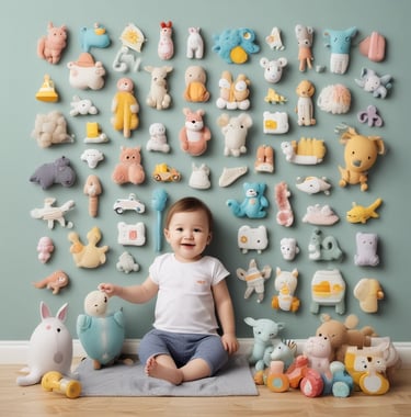 An assortment of fresh food and beverage items stacked in a warehouse setting.