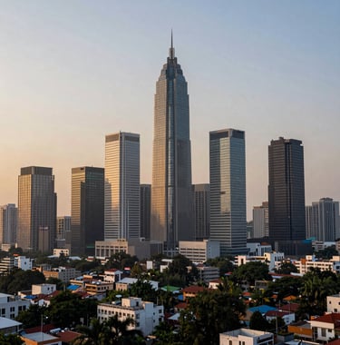 The modern skyline of Patna during sunset, highlighting the growth and professional landscape of the city.