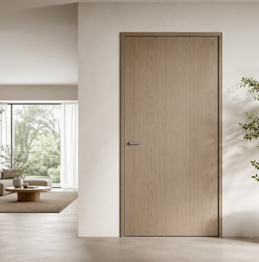 Zero-degree eco/no-lacquer doors