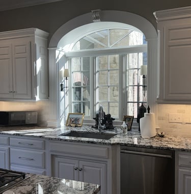 Altered Light Window Fashions - Designer Larry Lingle Beautiful kitchen open windows blinds