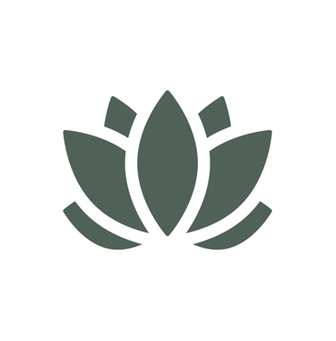 The Logo For foundational wellness, a green lotus flower.