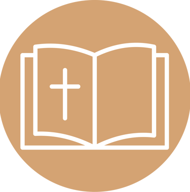 a bible with a cross on it and a cross on the side