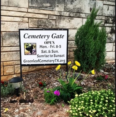 Brownwood cemetery at Greenleaf Cemetery