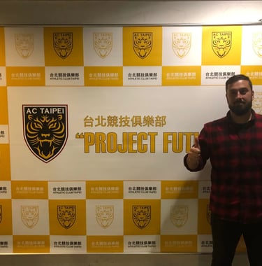 Abel Lorenzo Agras durante su presentación como director deportivo en AC Taipei