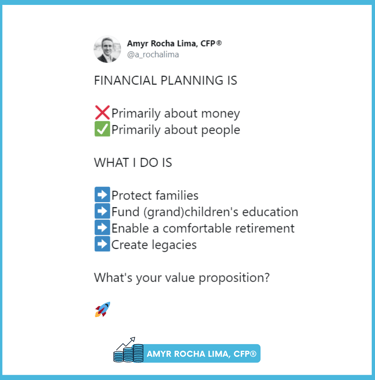 Amyr Rocha Lima Chartered Financial Planner Financial Literacy Campaign